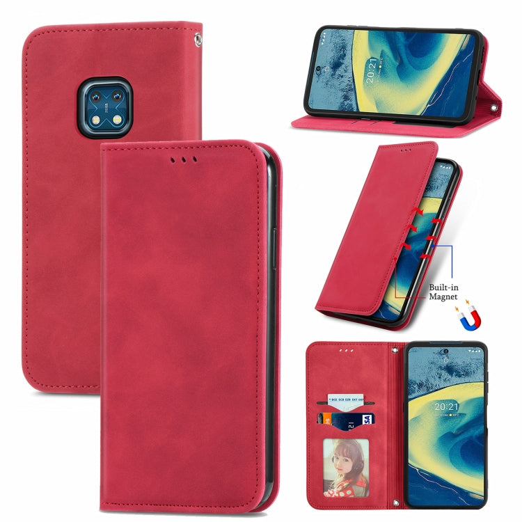 For Nokia XR 20 Retro Skin Feel Business Magnetic Horizontal Flip Leather Case with Holder & Card Slots & Wallet & Photo Frame