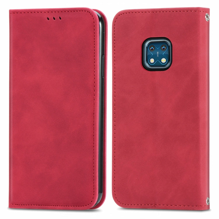 For Nokia XR 20 Retro Skin Feel Business Magnetic Horizontal Flip Leather Case with Holder & Card Slots & Wallet & Photo Frame