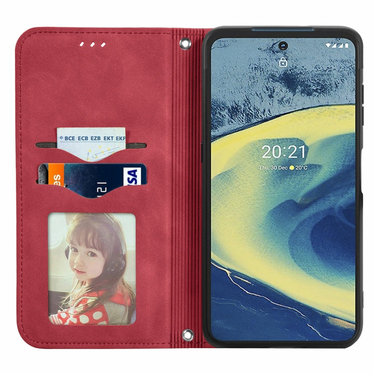 For Nokia XR 20 Retro Skin Feel Business Magnetic Horizontal Flip Leather Case with Holder & Card Slots & Wallet & Photo Frame