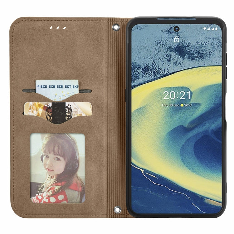 For Nokia XR 20 Retro Skin Feel Business Magnetic Horizontal Flip Leather Case with Holder & Card Slots & Wallet & Photo Frame