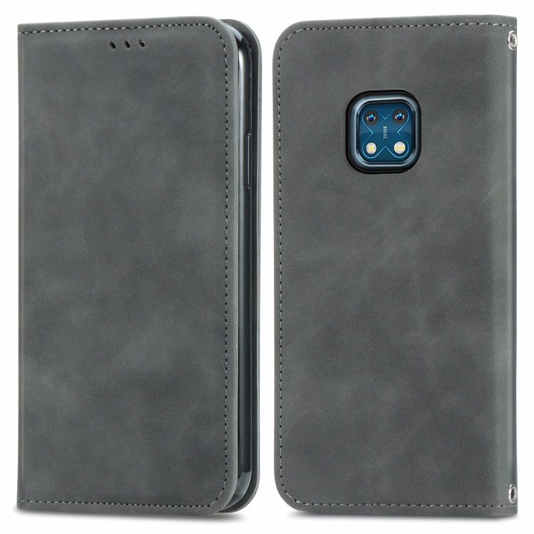 For Nokia XR 20 Retro Skin Feel Business Magnetic Horizontal Flip Leather Case with Holder & Card Slots & Wallet & Photo Frame