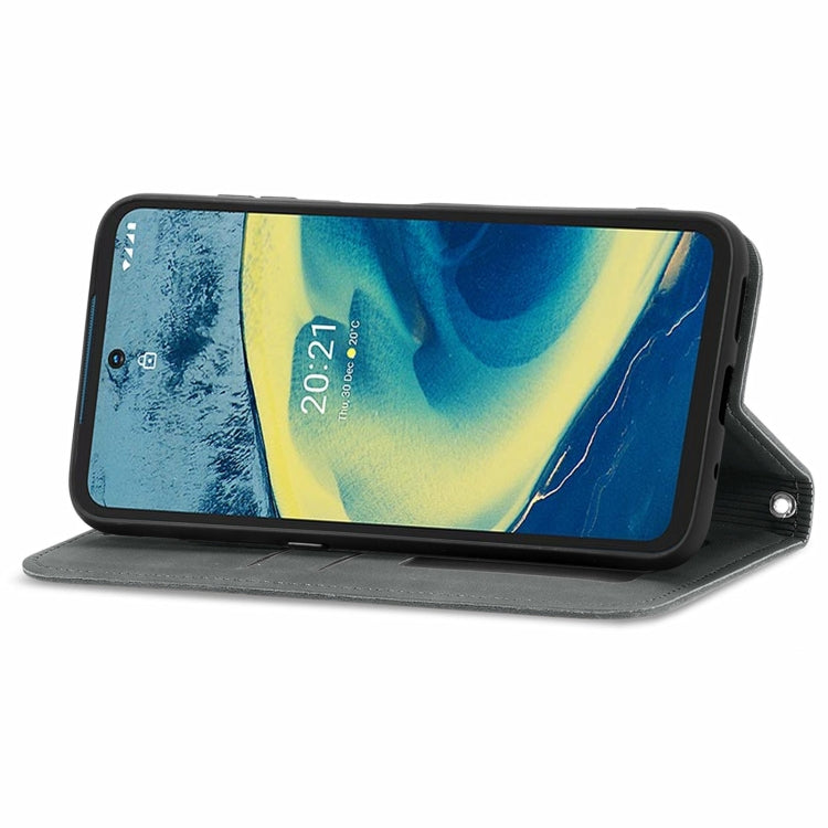 For Nokia XR 20 Retro Skin Feel Business Magnetic Horizontal Flip Leather Case with Holder & Card Slots & Wallet & Photo Frame