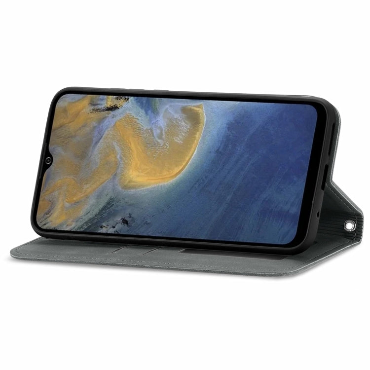For ZTE A51 Retro Skin Feel Business Magnetic Horizontal Flip Leather Case with Holder & Card Slots & Wallet & Photo Frame