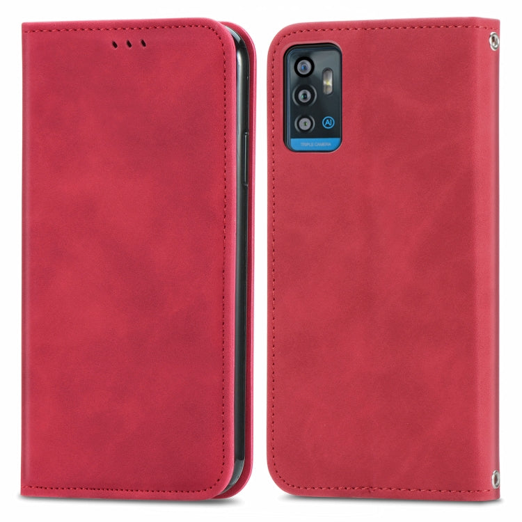 For ZTE A71 Retro Skin Feel Business Magnetic Horizontal Flip Leather Case with Holder & Card Slots & Wallet & Photo Frame