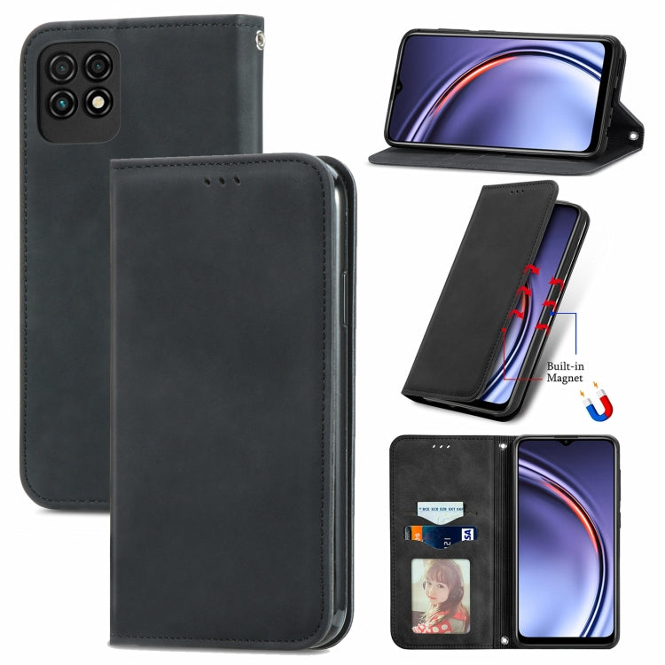 For Huawei Maimang 10 SE Retro Skin Feel Business Magnetic Horizontal Flip Leather Case with Holder & Card Slots & Wallet & Photo Frame