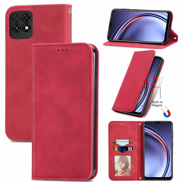For Huawei Maimang 10 SE Retro Skin Feel Business Magnetic Horizontal Flip Leather Case with Holder & Card Slots & Wallet & Photo Frame