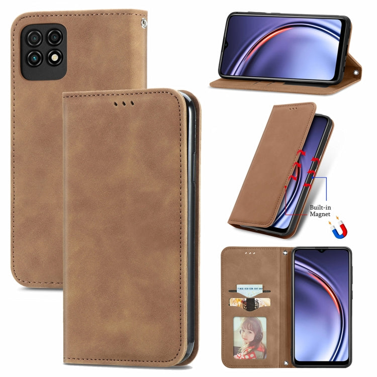 For Huawei Maimang 10 SE Retro Skin Feel Business Magnetic Horizontal Flip Leather Case with Holder & Card Slots & Wallet & Photo Frame