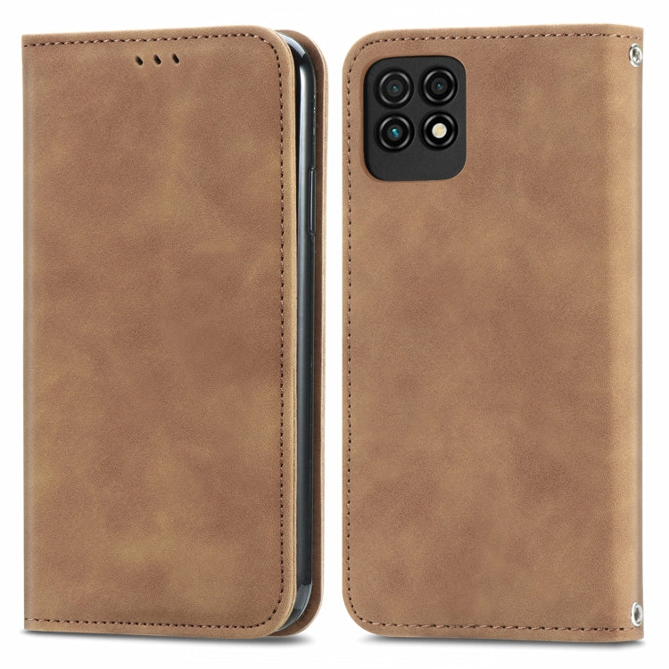 For Huawei Maimang 10 SE Retro Skin Feel Business Magnetic Horizontal Flip Leather Case with Holder & Card Slots & Wallet & Photo Frame