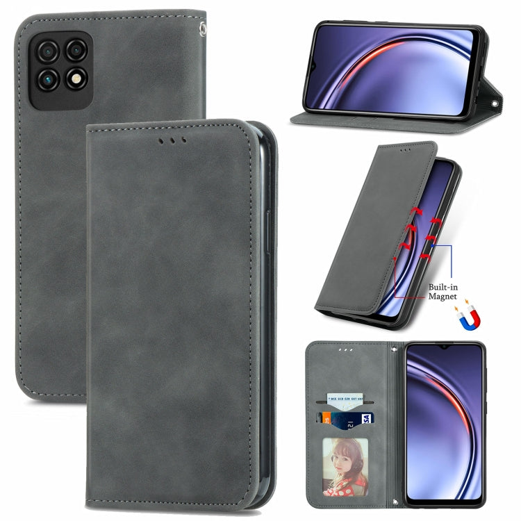 For Huawei Maimang 10 SE Retro Skin Feel Business Magnetic Horizontal Flip Leather Case with Holder & Card Slots & Wallet & Photo Frame