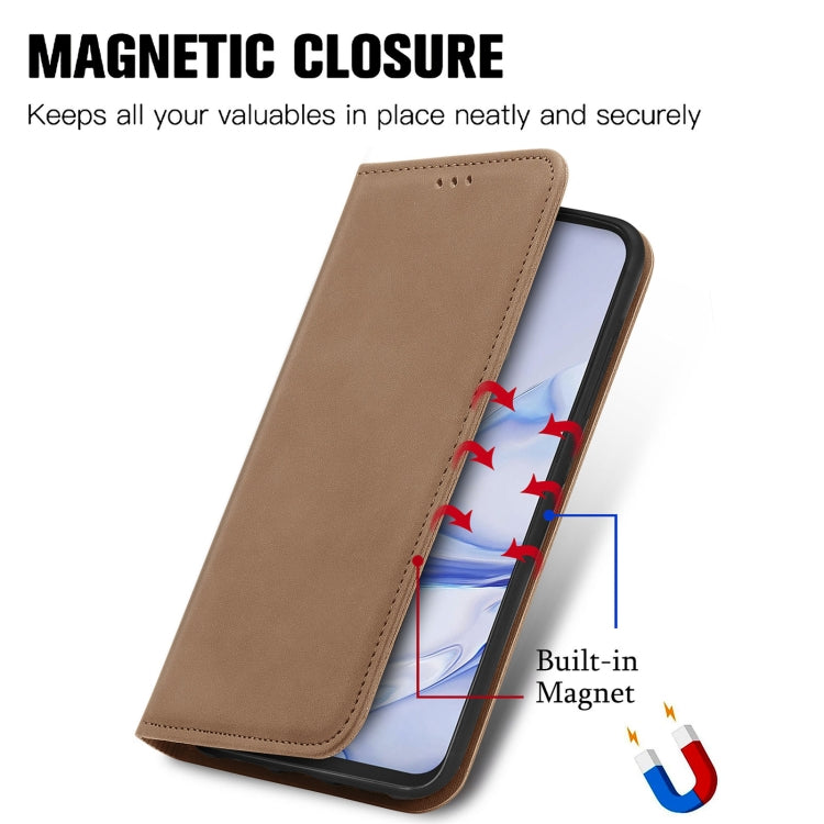 For Cubot Note 20 Retro Skin Feel Business Magnetic Horizontal Flip Leather Case with Holder & Card Slots & Wallet & Photo Frame