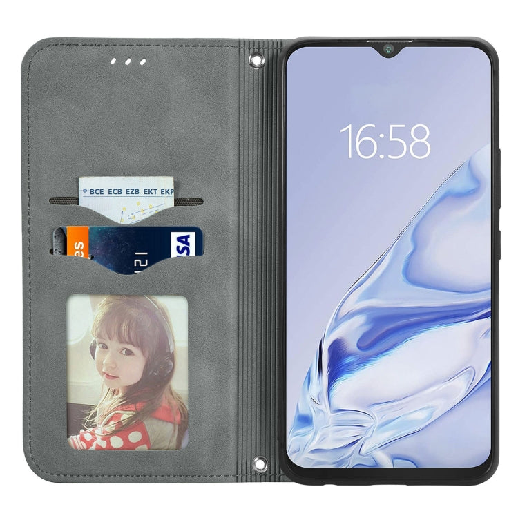 For Cubot Note 20 Retro Skin Feel Business Magnetic Horizontal Flip Leather Case with Holder & Card Slots & Wallet & Photo Frame