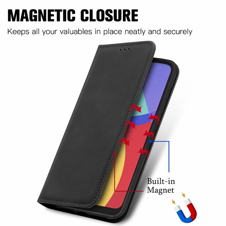 For Alcatel 1S 2021 Retro Skin Feel Business Magnetic Horizontal Flip Leather Case with Holder & Card Slots & Wallet & Photo Frame