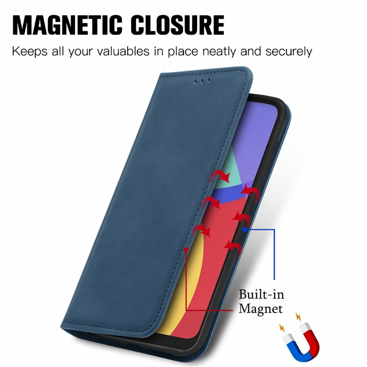 For Alcatel 1S 2021 Retro Skin Feel Business Magnetic Horizontal Flip Leather Case with Holder & Card Slots & Wallet & Photo Frame
