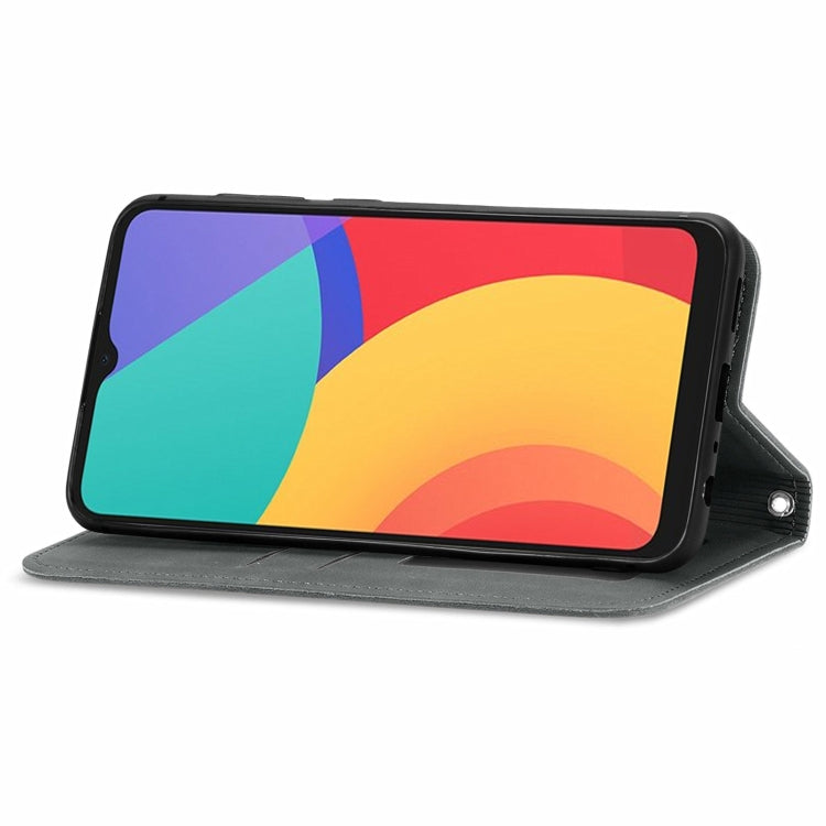 For Alcatel 1S 2021 Retro Skin Feel Business Magnetic Horizontal Flip Leather Case with Holder & Card Slots & Wallet & Photo Frame