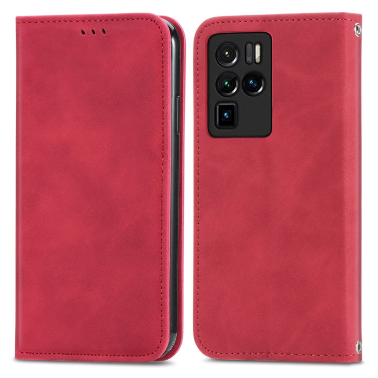 For ZTE Nubia Z30 Pro Retro Skin Feel Business Magnetic Horizontal Flip Leather Case with Holder & Card Slots & Wallet & Photo Frame