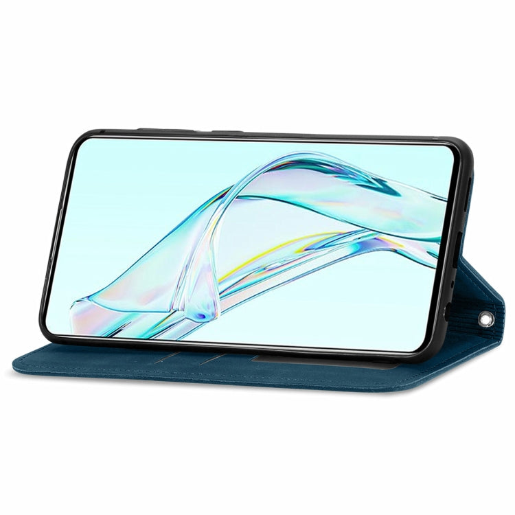 For ZTE Axon 30 5G Retro Skin Feel Business Magnetic Horizontal Flip Leather Case with Holder & Card Slots & Wallet & Photo Frame