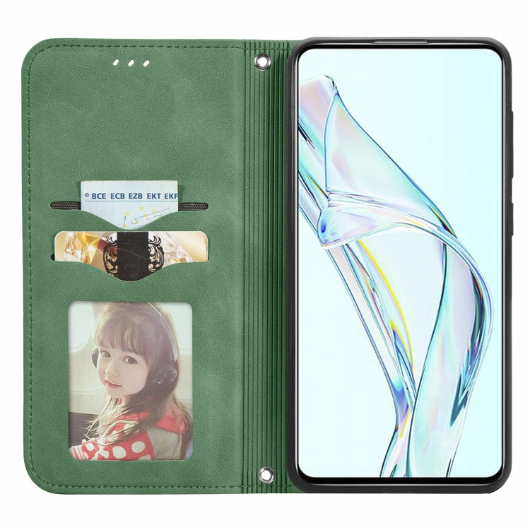For ZTE Axon 30 5G Retro Skin Feel Business Magnetic Horizontal Flip Leather Case with Holder & Card Slots & Wallet & Photo Frame