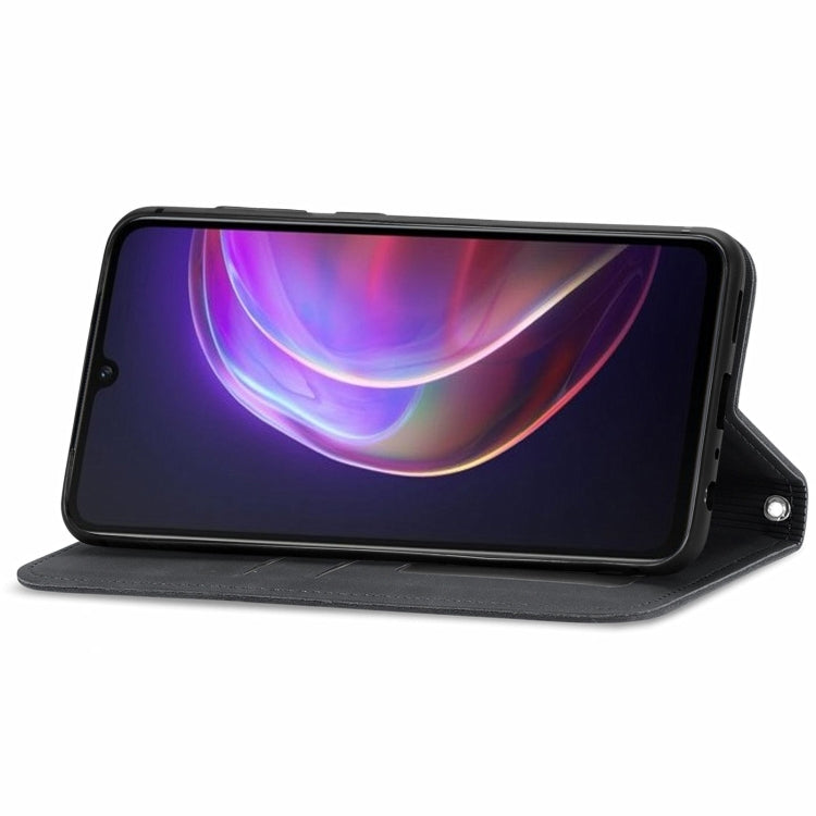 For vivo V21 Retro Skin Feel Business Magnetic Horizontal Flip Leather Case with Holder & Card Slots & Wallet & Photo Frame