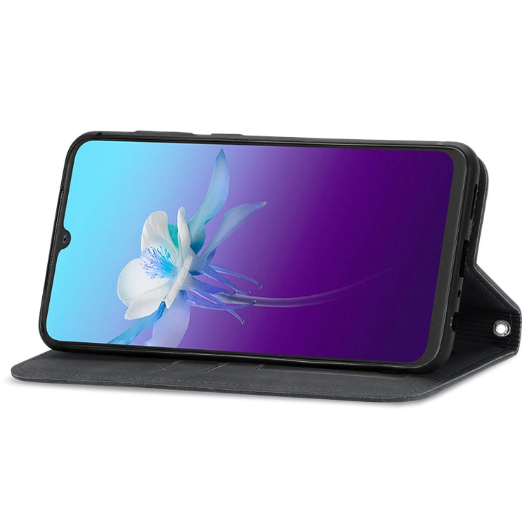 For vivo V20 2021 Retro Skin Feel Business Magnetic Horizontal Flip Leather Case with Holder & Card Slots & Wallet & Photo Frame