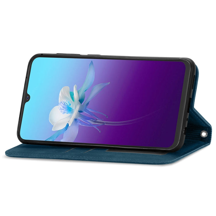 For vivo V20 2021 Retro Skin Feel Business Magnetic Horizontal Flip Leather Case with Holder & Card Slots & Wallet & Photo Frame