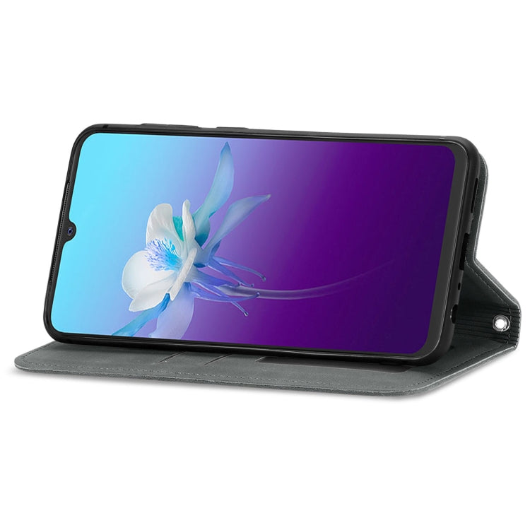 For vivo V20 2021 Retro Skin Feel Business Magnetic Horizontal Flip Leather Case with Holder & Card Slots & Wallet & Photo Frame