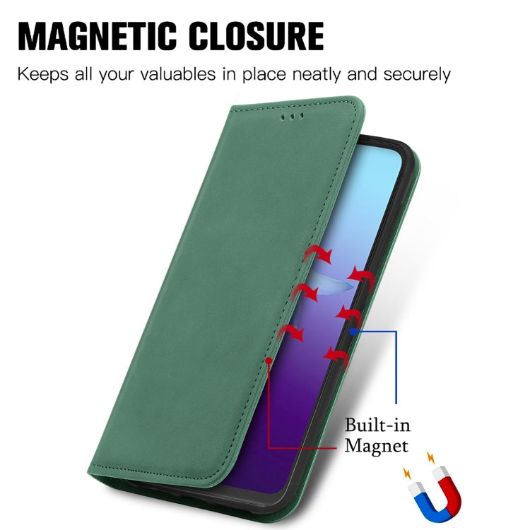 For vivo V20 2021 Retro Skin Feel Business Magnetic Horizontal Flip Leather Case with Holder & Card Slots & Wallet & Photo Frame