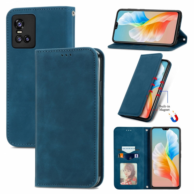 For vivo S10/ S10 Pro Retro Skin Feel Business Magnetic Horizontal Flip Leather Case with Holder & Card Slots & Wallet & Photo Frame