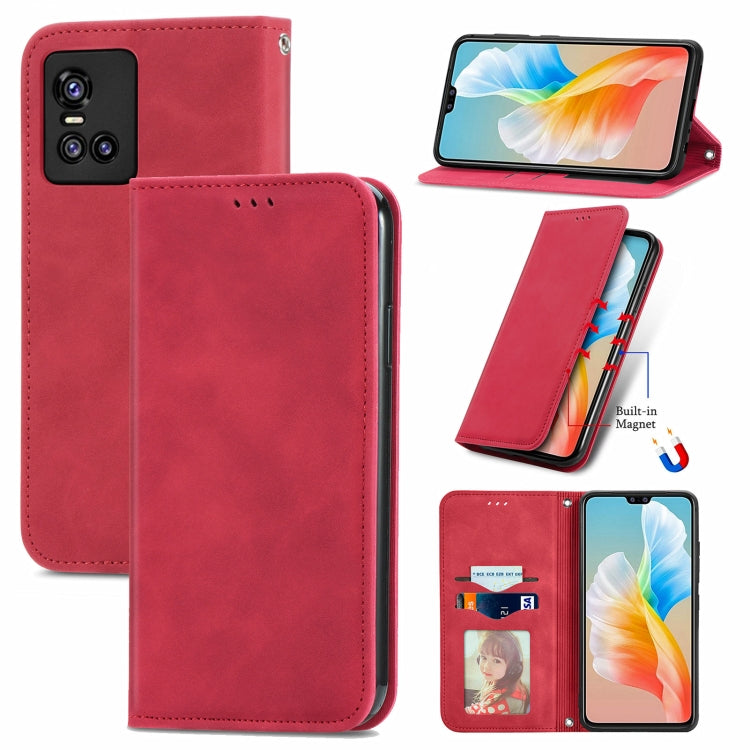For vivo S10/ S10 Pro Retro Skin Feel Business Magnetic Horizontal Flip Leather Case with Holder & Card Slots & Wallet & Photo Frame