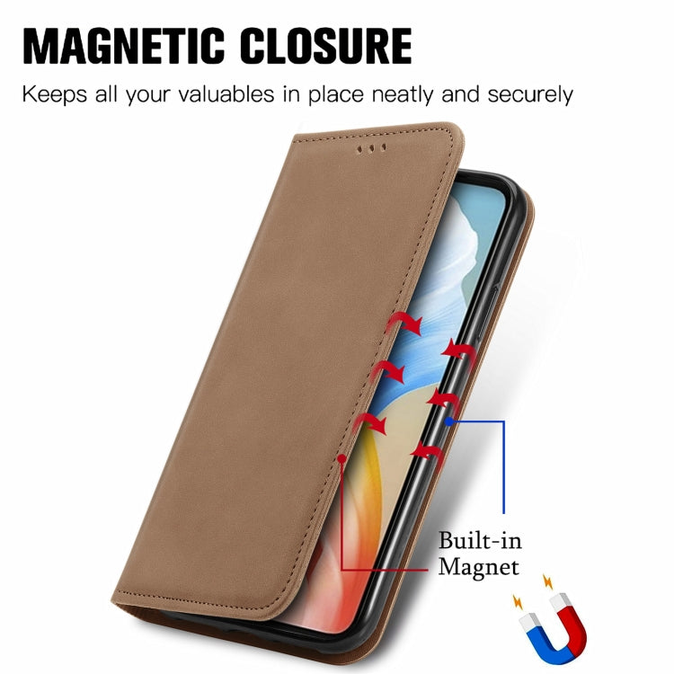 For vivo S10/ S10 Pro Retro Skin Feel Business Magnetic Horizontal Flip Leather Case with Holder & Card Slots & Wallet & Photo Frame