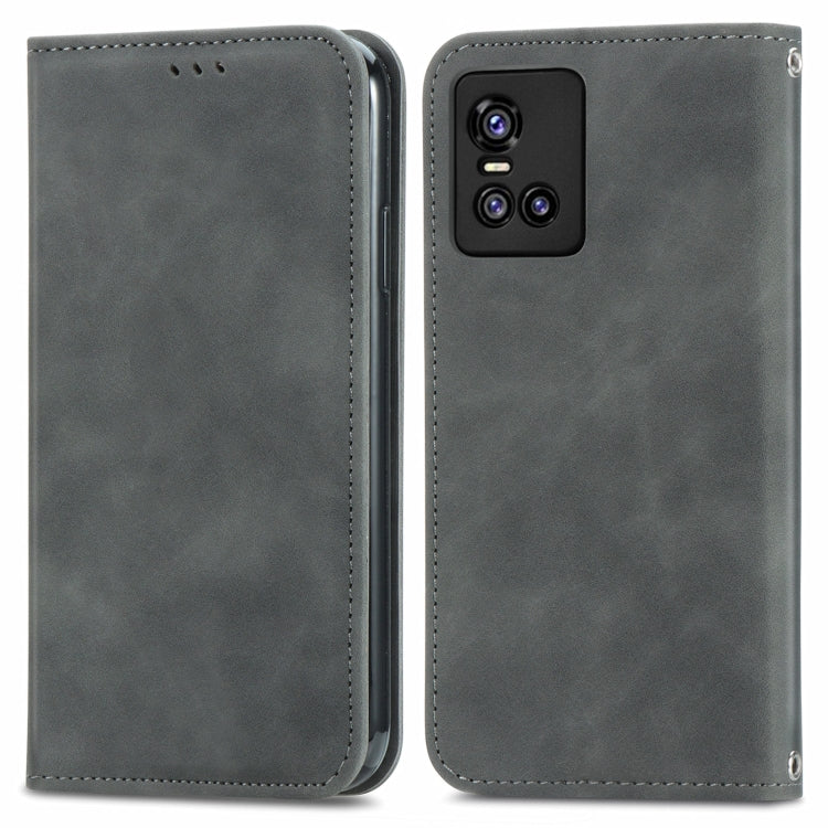 For vivo S10/ S10 Pro Retro Skin Feel Business Magnetic Horizontal Flip Leather Case with Holder & Card Slots & Wallet & Photo Frame