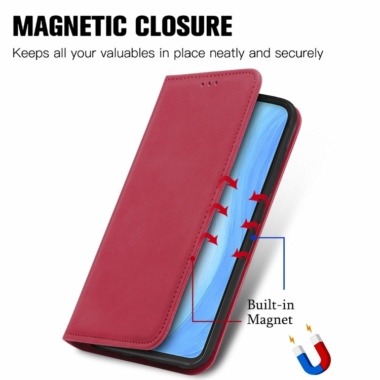 For vivo S7 Retro Skin Feel Business Magnetic Horizontal Flip Leather Case with Holder & Card Slots & Wallet & Photo Frame