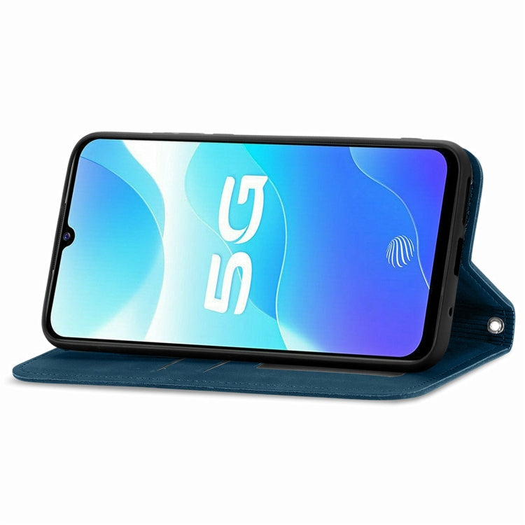 For vivo S7 E Retro Skin Feel Business Magnetic Horizontal Flip Leather Case with Holder & Card Slots & Wallet & Photo Frame