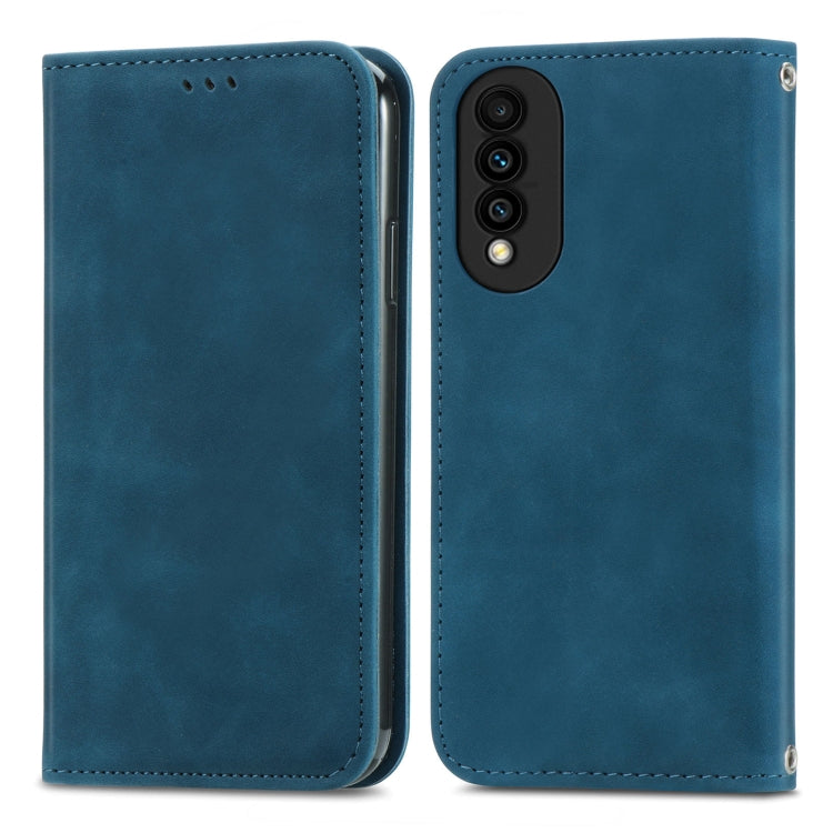 For Huawei nova 8 SE Youth Retro Skin Feel Business Magnetic Horizontal Flip Leather Case with Holder & Card Slots & Wallet & Photo Frame
