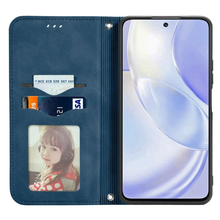 For Huawei nova 8 SE Youth Retro Skin Feel Business Magnetic Horizontal Flip Leather Case with Holder & Card Slots & Wallet & Photo Frame