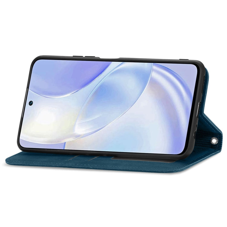 For Huawei nova 8 SE Youth Retro Skin Feel Business Magnetic Horizontal Flip Leather Case with Holder & Card Slots & Wallet & Photo Frame