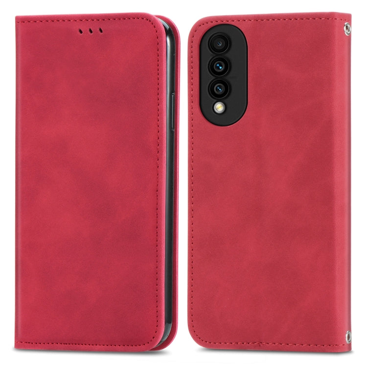 For Huawei nova 8 SE Youth Retro Skin Feel Business Magnetic Horizontal Flip Leather Case with Holder & Card Slots & Wallet & Photo Frame