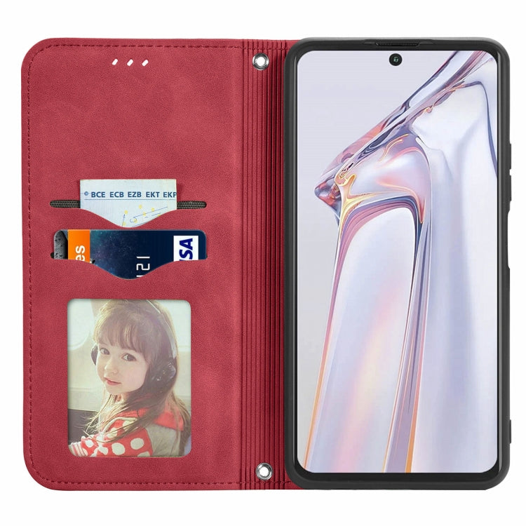 For Blackview A100 Retro Skin Feel Business Magnetic Horizontal Flip Leather Case with Holder & Card Slots & Wallet & Photo Frame