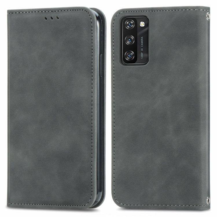 For Blackview A100 Retro Skin Feel Business Magnetic Horizontal Flip Leather Case with Holder & Card Slots & Wallet & Photo Frame