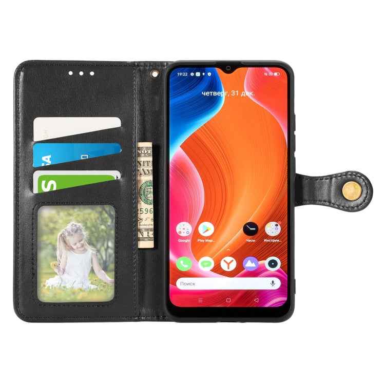 For OPPO Realme C20 Solid Color Leather Buckle Phone Case with Lanyard & Photo Frame & Card Slot & Wallet & Stand Function