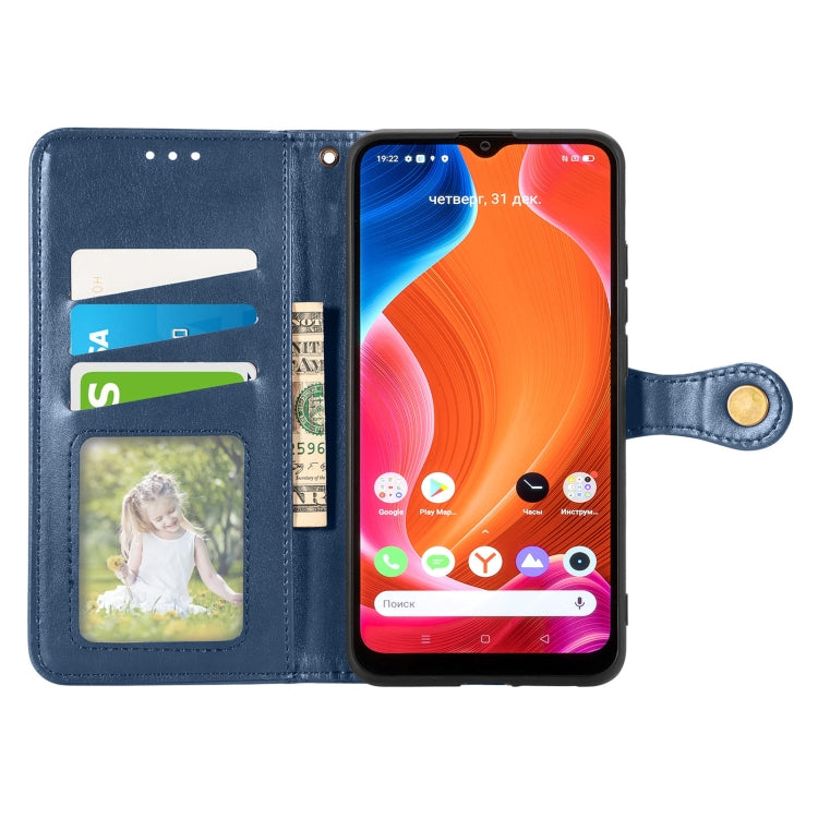 For OPPO Realme C20 Solid Color Leather Buckle Phone Case with Lanyard & Photo Frame & Card Slot & Wallet & Stand Function
