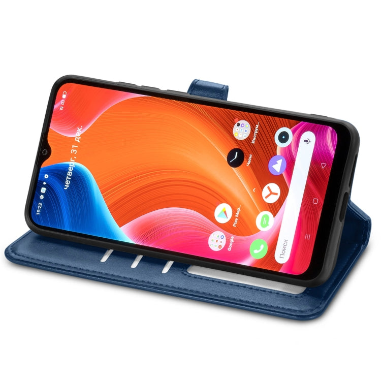 For OPPO Realme C20 Solid Color Leather Buckle Phone Case with Lanyard & Photo Frame & Card Slot & Wallet & Stand Function