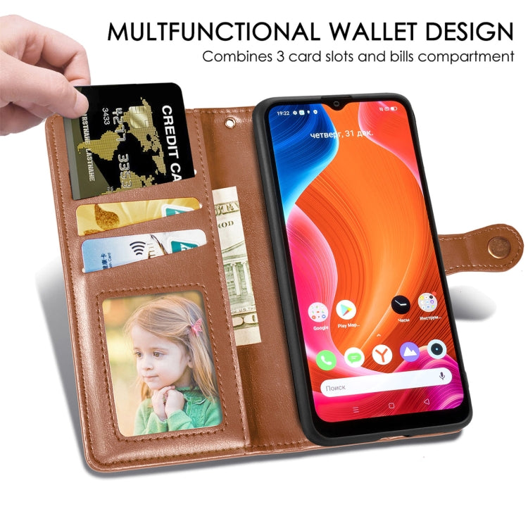 For OPPO Realme C20 Solid Color Leather Buckle Phone Case with Lanyard & Photo Frame & Card Slot & Wallet & Stand Function