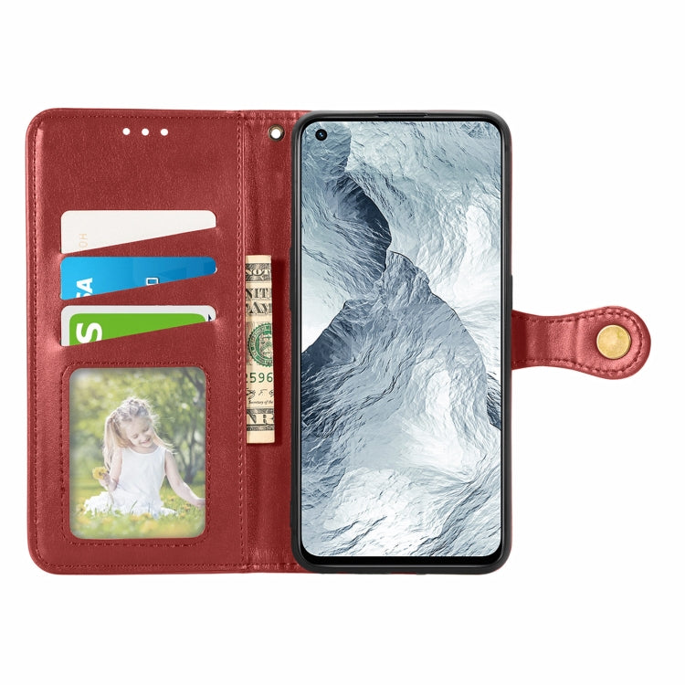 For OPPO Realme GT Master Solid Color Leather Buckle Phone Case with Lanyard & Photo Frame & Card Slot & Wallet & Stand Function