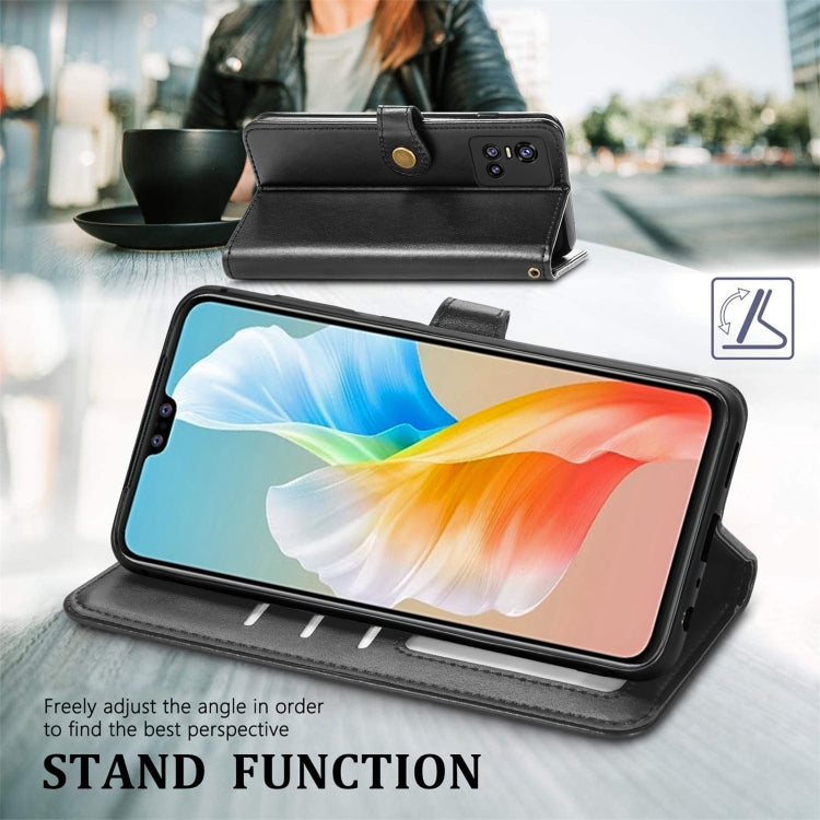 For vivo S10 / S10 Pro Solid Color Leather Buckle Phone Case