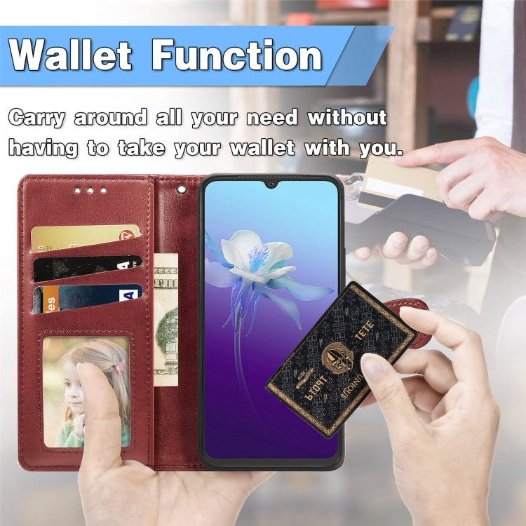 For vivo V20 2021 Solid Color Leather Buckle Phone Case