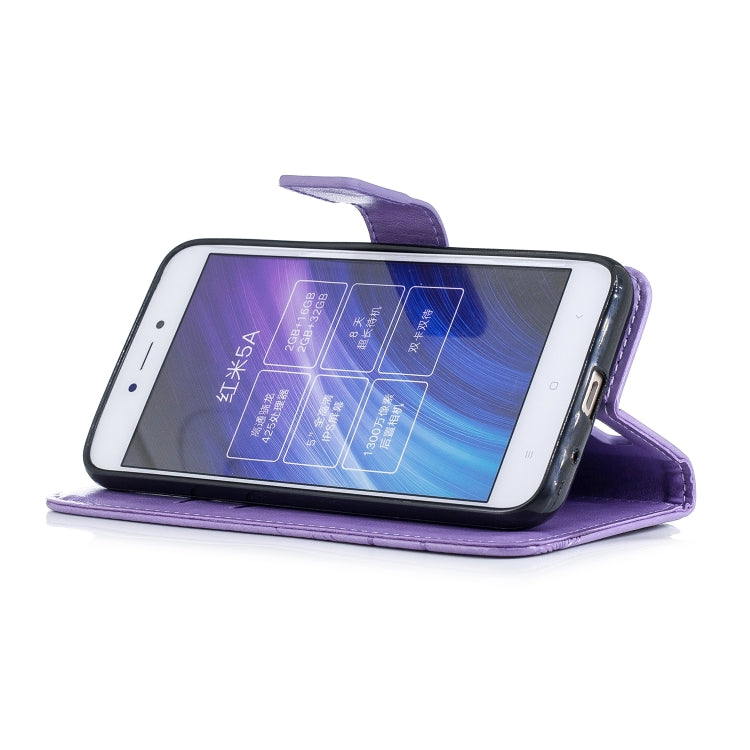 Diamond Encrusted Butterflies Love Flowers Pattern Horizontal Flip Leather Case for Xiaomi Redmi 5A , with Holder & Card Slots & Wallet & Lanyard