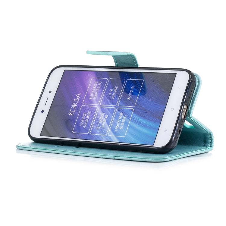 Diamond Encrusted Butterflies Love Flowers Pattern Horizontal Flip Leather Case for Xiaomi Redmi 5A , with Holder & Card Slots & Wallet & Lanyard