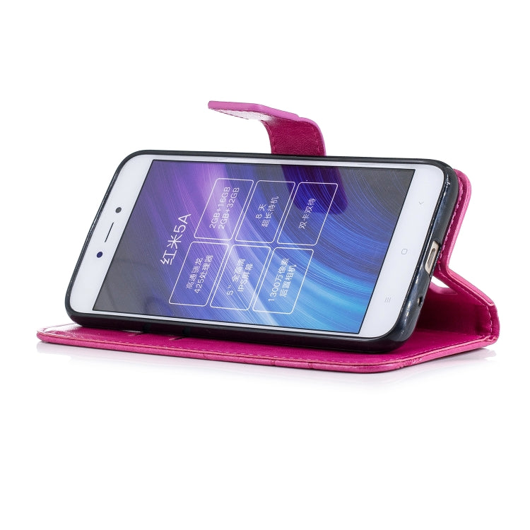 Diamond Encrusted Butterflies Love Flowers Pattern Horizontal Flip Leather Case for Xiaomi Redmi 5A , with Holder & Card Slots & Wallet & Lanyard