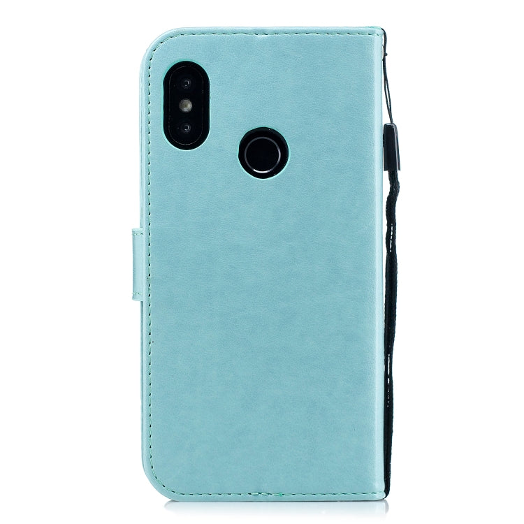 Diamond Encrusted Butterflies Love Flowers Pattern Horizontal Flip Leather Case for Xiaomi Redmi Note 6 Pro , with Holder & Card Slots & Wallet & Lanyard