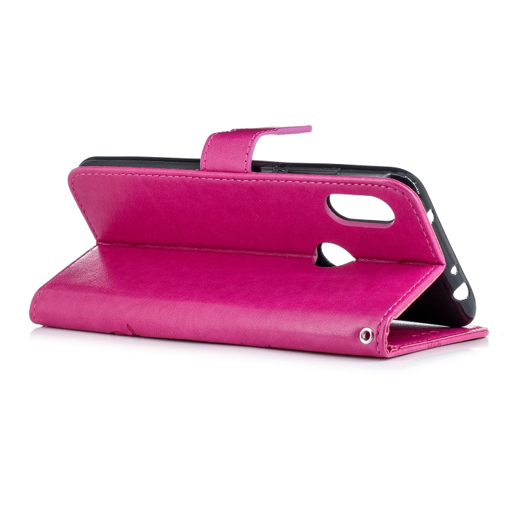 Diamond Encrusted Butterflies Love Flowers Pattern Horizontal Flip Leather Case for Xiaomi Redmi Note 6 , with Holder & Card Slots & Wallet & Lanyard